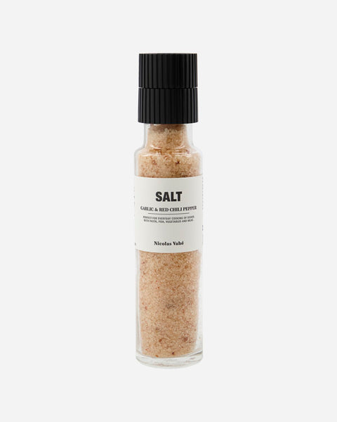 Salz mit Knoblauch und roten Chili